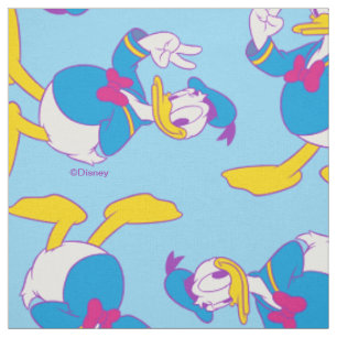 Tissu Donald Duck Signe de Paix
