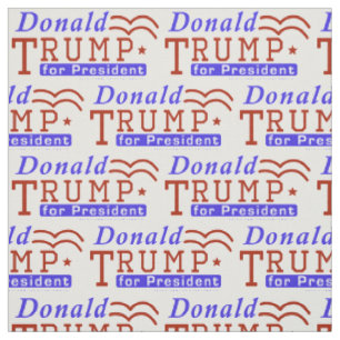 Tissu Donald Trump à la présidence Motif républicain 202