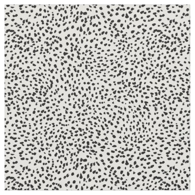 Tissu dots peints imprimés de style dalmate (Fermer)