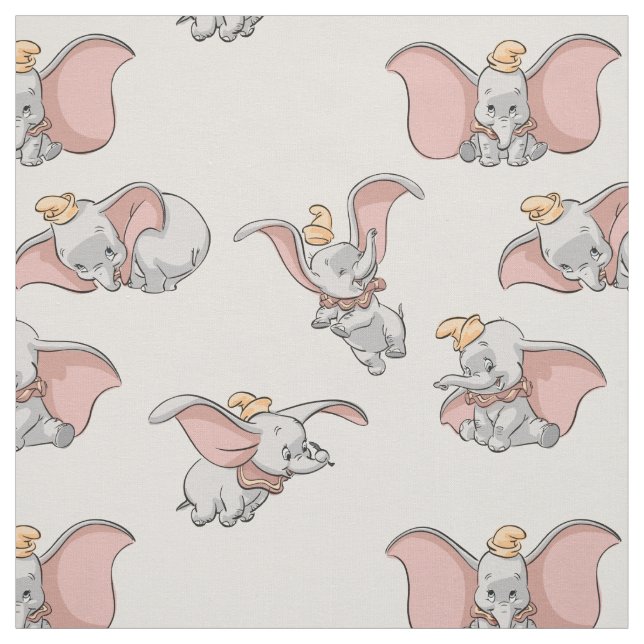 Tissu Douce Motif Dumbo (Échantillon)