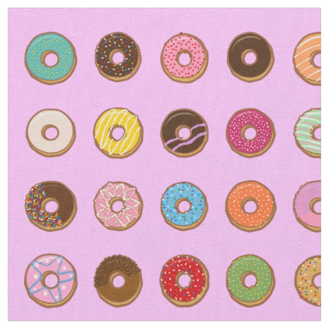 Tissu Doughnut colorée (Fermer)