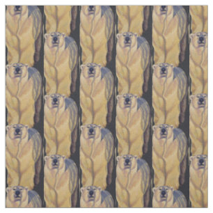 Tissu d'ours Polar Bear Art Fabric Personnalisable