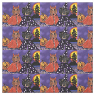 Tissu Doxie Halloween