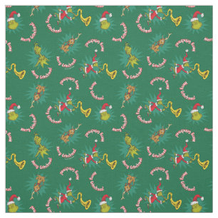 Tissu Dr Seuss   Grinch   Joyeux Motif Grinchmas