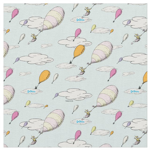 Tissu Dr Seuss | Oh, les endroits où vous irez ! (Fermer)