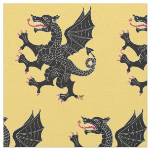 Tissu Dragon Rampant Sable