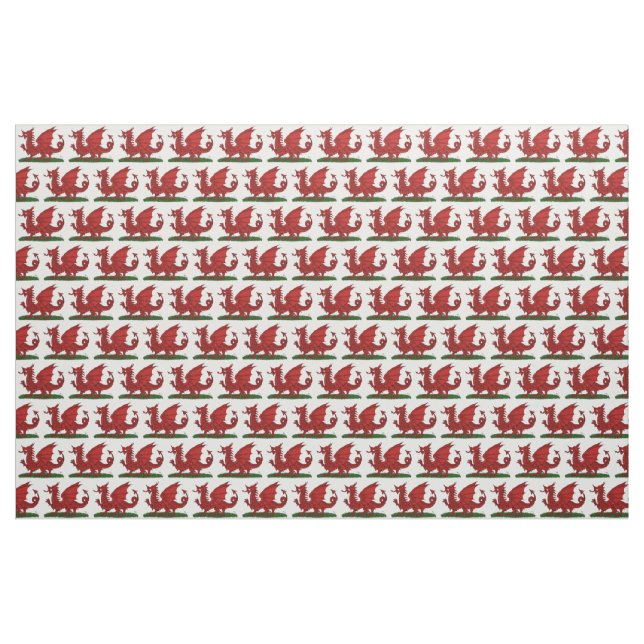Tissu Dragon rouge du Pays de Galles (Yard)