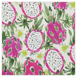 Tissu DRAGONFRUITY Dragon Fruit Rose Pitaya