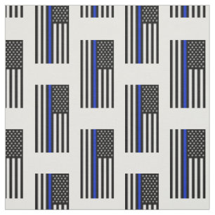 Tissu Drapeau américain mince de Blue Line