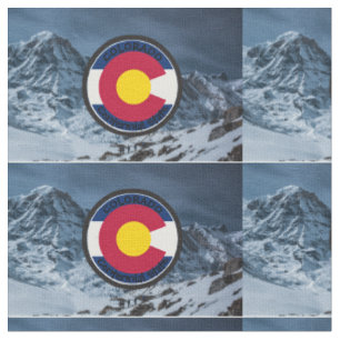 Tissu Drapeau circulaire du Colorado