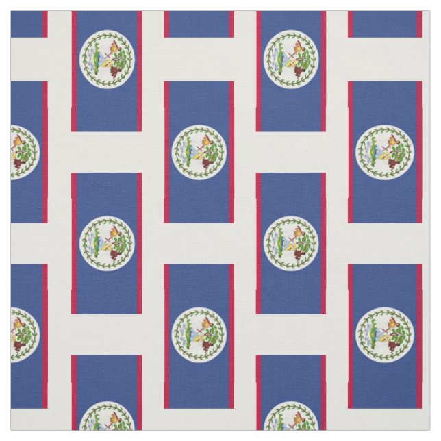 Tissu Drapeau classique de Belize (Échantillon)