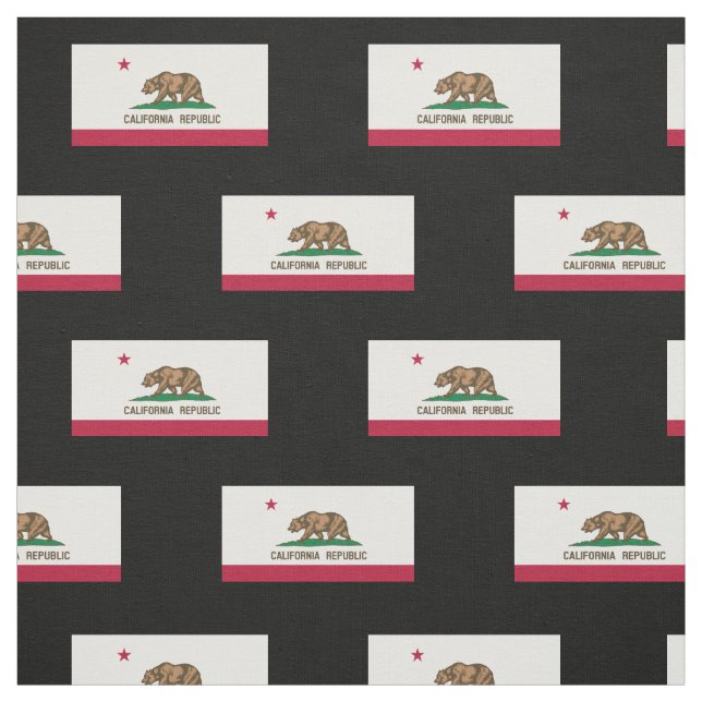 Tissu Drapeau classique d'état de la Californie (Échantillon)