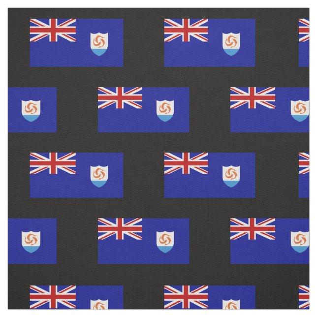 Tissu Drapeau d'Anguila (Échantillon)