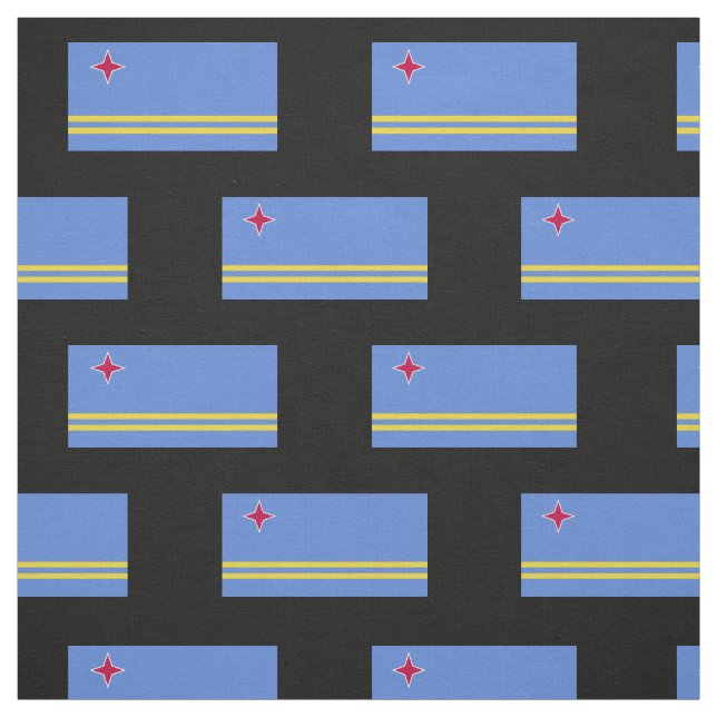 Tissu Drapeau d'Aruba (Échantillon)
