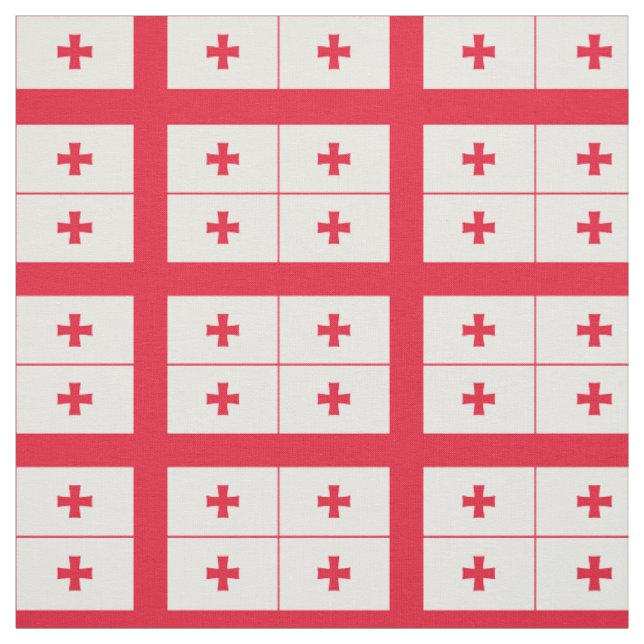 Tissu Drapeau de Géorgie (Échantillon)