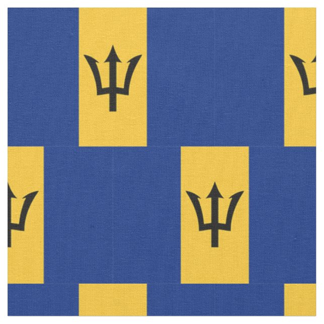 Tissu Drapeau de la Barbade (Fermer)