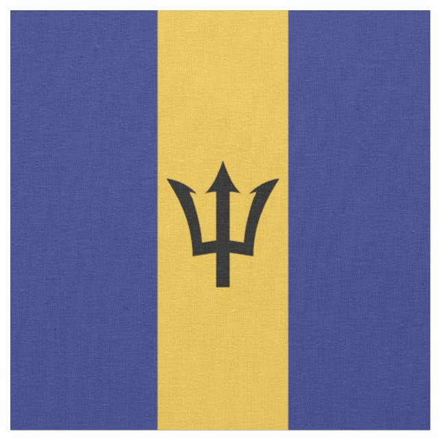 Tissu Drapeau de la Barbade (Fermer)
