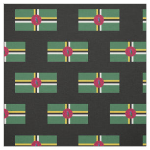 Tissu Drapeau de la Dominique