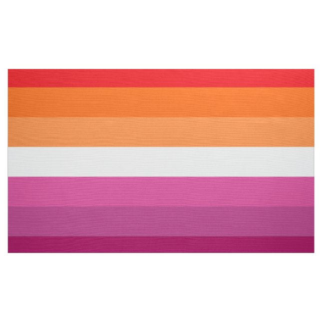 Tissu Drapeau de la fierté lesbienne (coucher du soleil) (Yard)