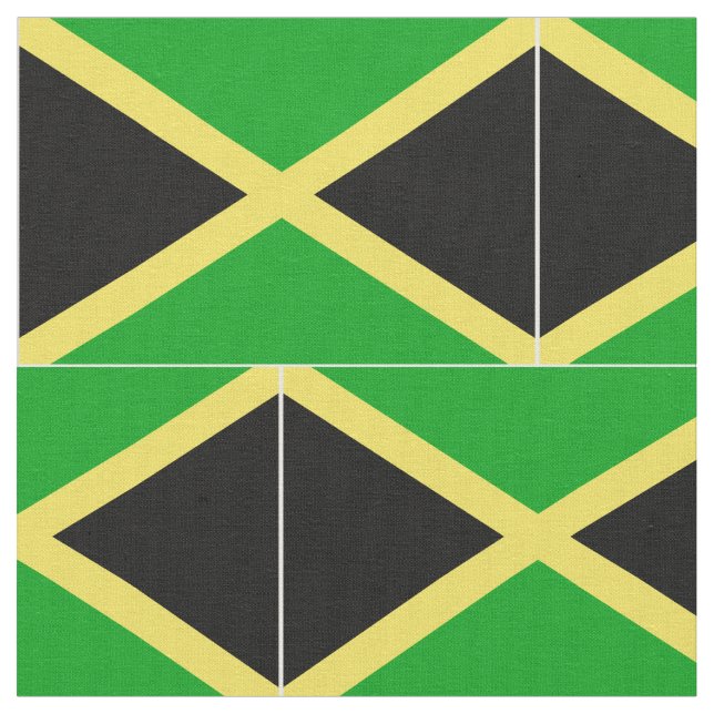 Tissu Drapeau de la Jamaïque (Fermer)