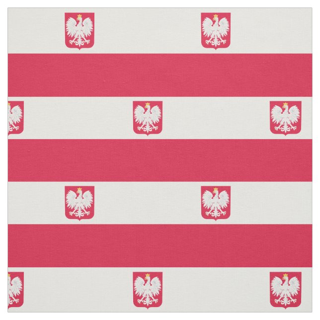 Tissu Drapeau de la Pologne (Échantillon)