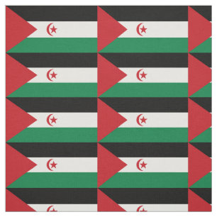Tissu Drapeau de la République arabe sahraouie démocrati