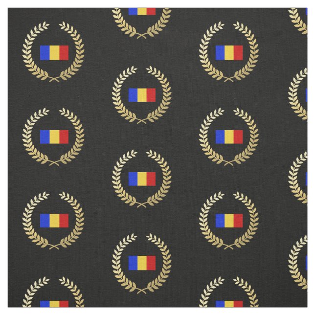 Tissu Drapeau de la Roumanie (Échantillon)