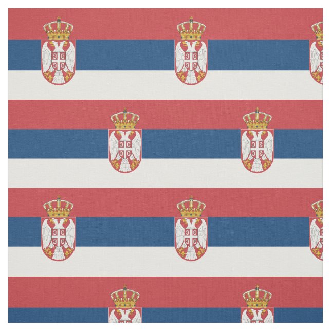 Tissu Drapeau de la Serbie (Échantillon)