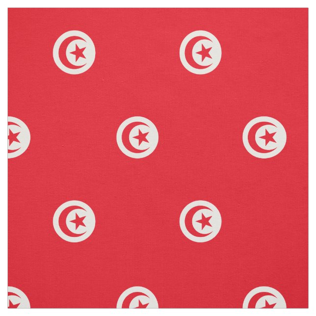 Tissu Drapeau de la Tunisie patriotique (Échantillon)
