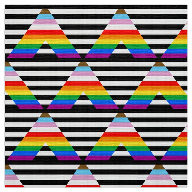 Tissu Drapeau de l'Ally Pride de progression LGBTQ (Échantillon)