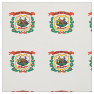 Tissu Drapeau de l'État de Virginie-Occidentale
