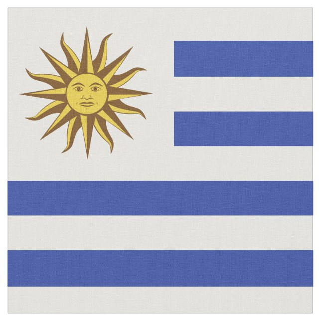 Tissu drapeau de l'Uruguay (Fermer)