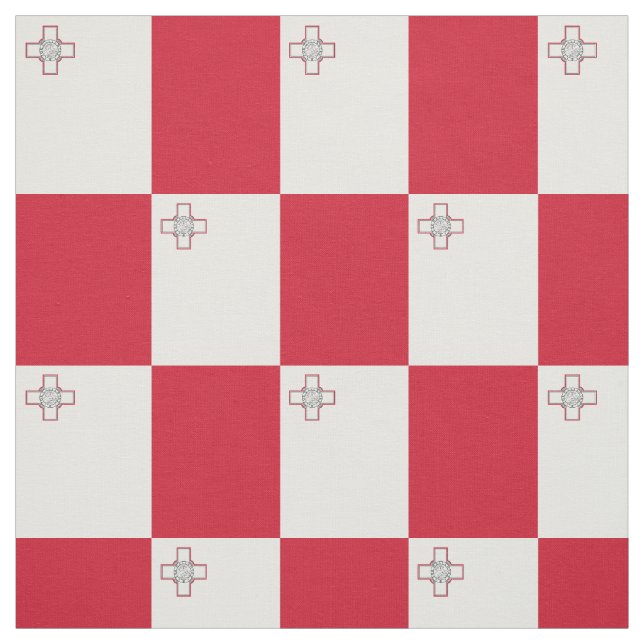 Tissu Drapeau de Malte (Échantillon)