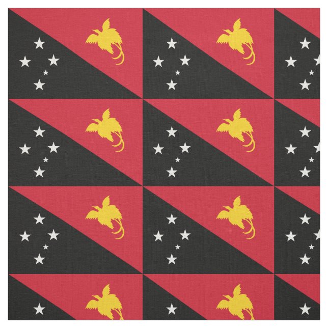 Tissu Drapeau de Papouasie-Nouvelle-Guinée (Échantillon)
