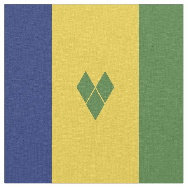 Tissu Drapeau de Saint-Vincent-et-les Grenadines (Fermer)