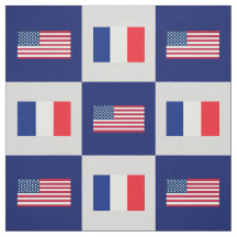 Drapeau des États-Unis, Drapeau de la France en bl