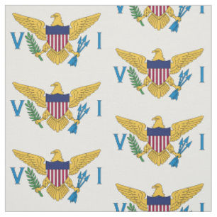 Tissu Drapeau des îles Vierges américaines (4,5 po x 3