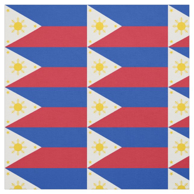 Tissu Drapeau des Philippines (Échantillon)