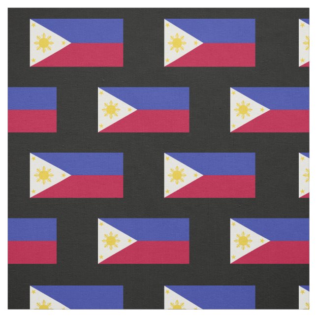Tissu Drapeau des Philippines (Échantillon)