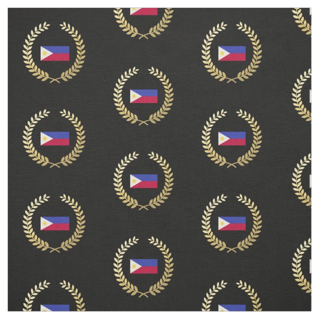Tissu Drapeau des Philippines (Échantillon)