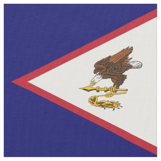 Tissu Drapeau des Samoa américaines (Fermer)