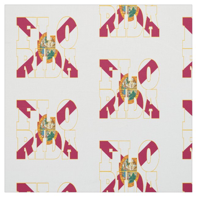 Tissu Drapeau d'état américain de la Floride (Échantillon)