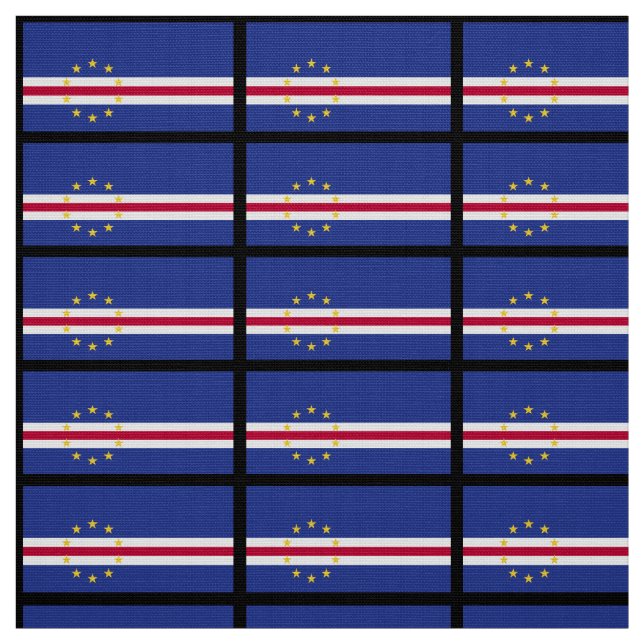 Tissu Drapeau du Cap-Vert (Échantillon)