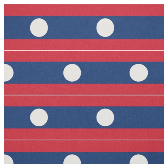 Tissu Drapeau du Laos (Échantillon)