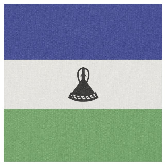 Tissu Drapeau du Lesotho (Fermer)
