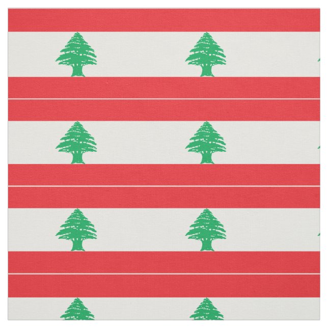 Tissu Drapeau du Liban (Échantillon)