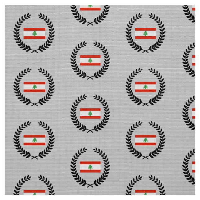 Tissu Drapeau du Liban (Échantillon)