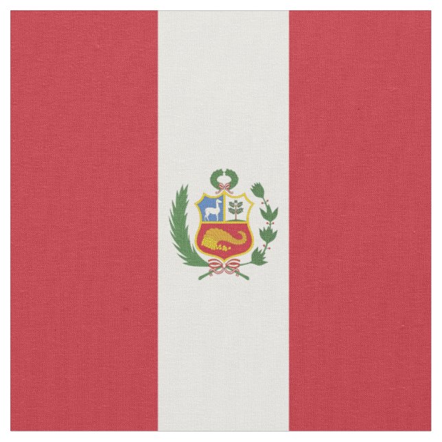 Tissu Drapeau du Pérou (Fermer)