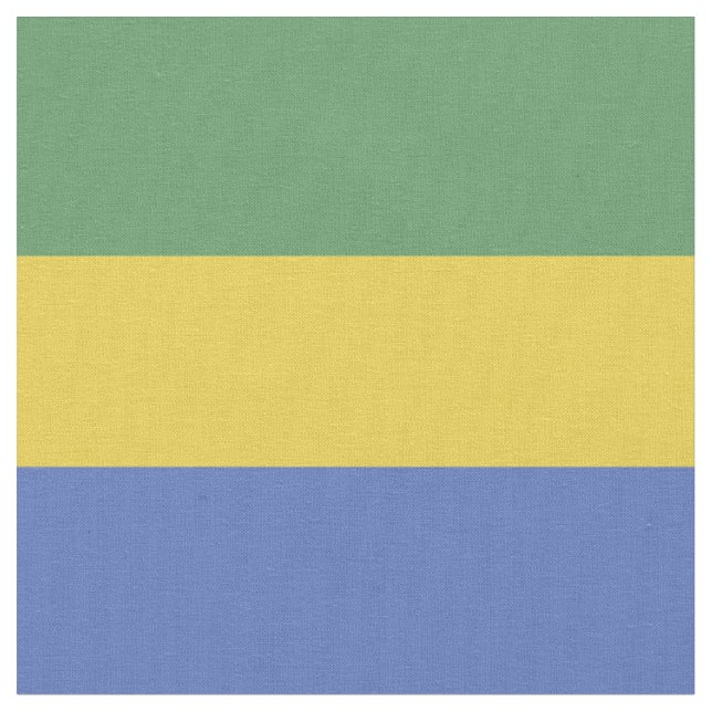 Tissu Drapeau Gabon (Fermer)