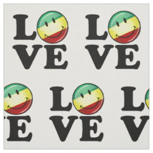 Tissu Drapeau heureux de Rasta d'amour de Rastafarian